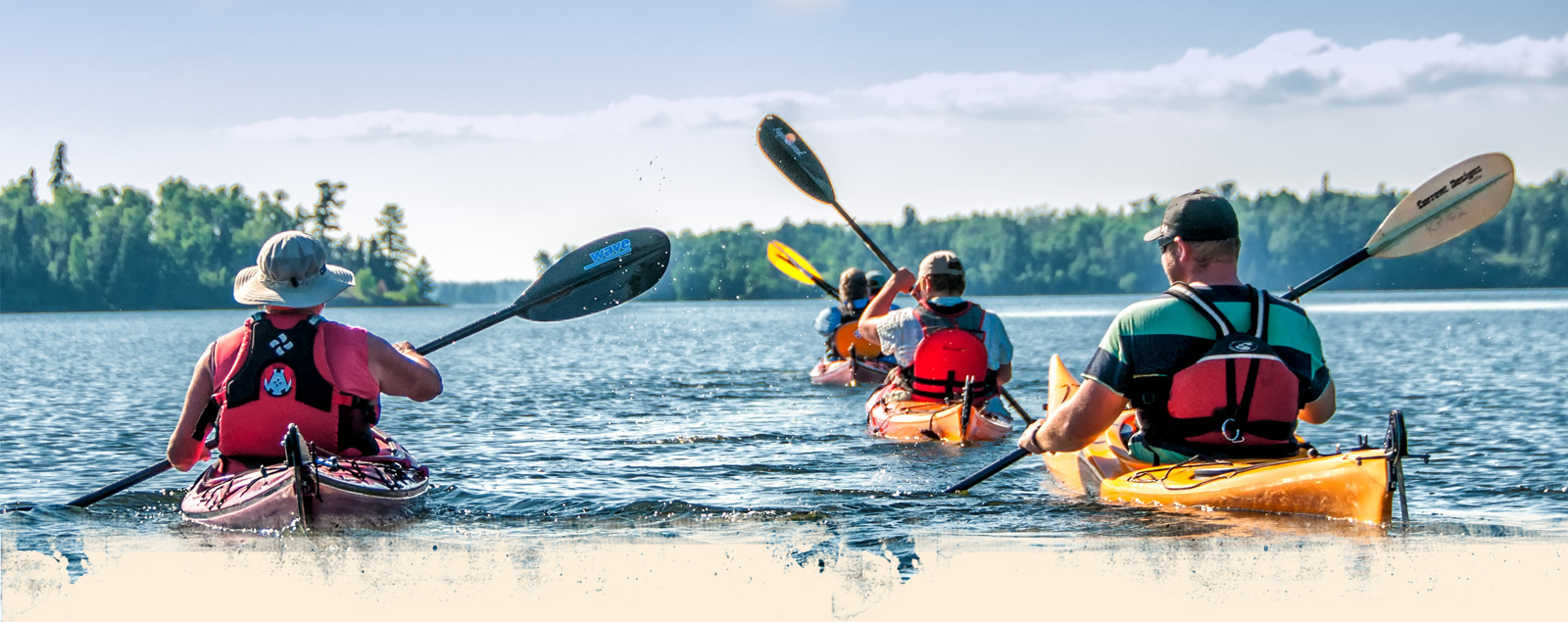 Group on a kayaking trip