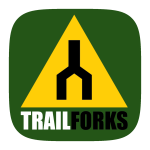Link to Trailforks, a multi-use website and mobile app that shows real-time trail conditions and status