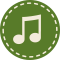 Green Music Icon