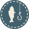 Blue Fishing Icon