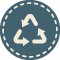 Blue Recycle Icon